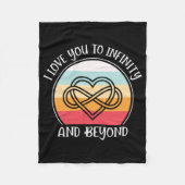 私は無限遠にあなたを愛している フリースブランケット (正面)