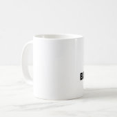 私は無駄であることを愛します コーヒーマグカップ (正面左)