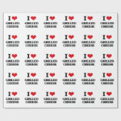 私は焼かれたチーズを愛します ラッピングペーパー (フラット)