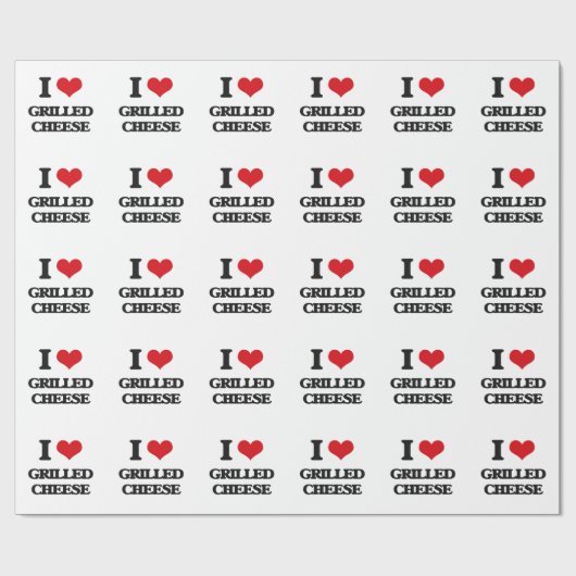 私は焼かれたチーズを愛します ラッピングペーパー (フラット)