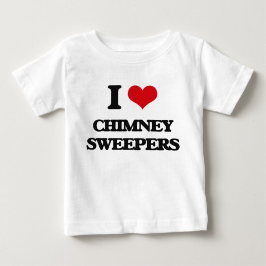 私は煙突の掃除人を愛します ベビーTシャツ (正面)