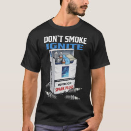 私は煙草を吸いません。私は点火します(Parlament) オートバイ Tシャツ