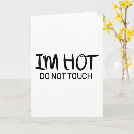 私は熱いではないtouch カード (黄色い花)