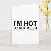 私は熱いではないtouch カード (黄色い花)