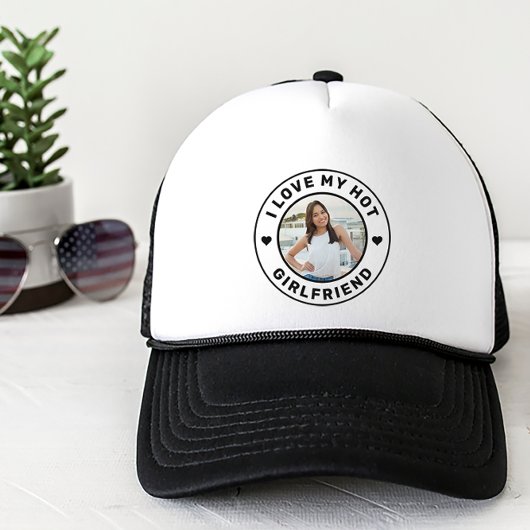 私は熱いガールフレンドが大好きパーソナライズされた キャップ