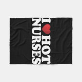 私は熱いナース フリースブランケット (正面(横))