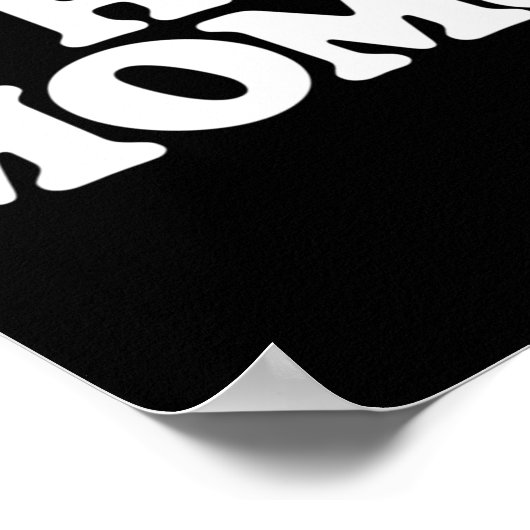 私は熱いママが大好きおもしろい赤いハートラブママ ポスター (角)