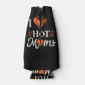 私は熱いママを愛Iハート熱いママ動揺してレトロ ボトルクーラー (裏面)
