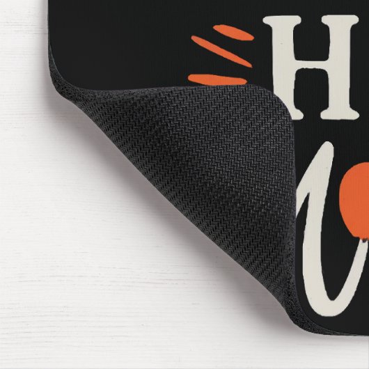 私は熱いママを愛Iハート熱いママ動揺してレトロ マウスパッド (コーナー)