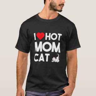 私は熱いママEe愛Iハートホットドッグmoms愛ホ Tシャツ