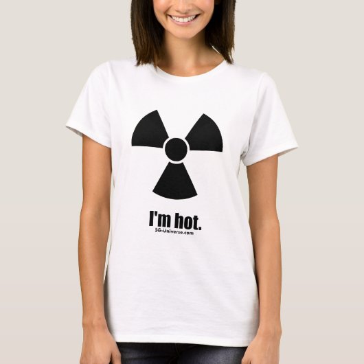 私は熱い女性の軽いワイシャツです Tシャツ (正面)