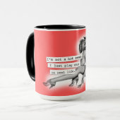 私は熱い混乱の演劇1のピンナップの女の子ではないです マグカップ (正面左)