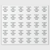 私は熱い物理学の先生と結婚しようと思っています ラッピングペーパー (フラット)