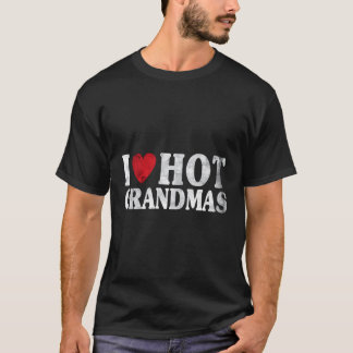 私は熱い祖母が大好き Tシャツ