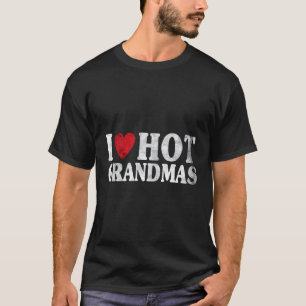 私は熱い祖母が大好き Tシャツ