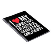 私は熱い美しいすごいゴージャスなガールフレンドが大好き ノートブック (右側)