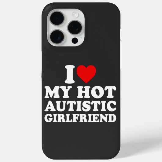 私は熱い自閉症の彼女が大好き Case-Mate iPhoneケース (裏面)