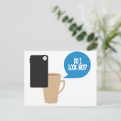私は熱く見ますか。 マグSelfie ポストカード (スタンド正面)