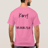 私は熱もしい考えより私を抱きしめて。 Tシャツ (裏面)