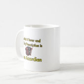 私は熱を…持ち。 より多くのアコーディオン コーヒーマグカップ (正面左)