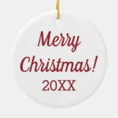 私は熱気球のオーナメント セラミックオーナメント (裏面)