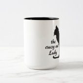 私は熱狂するなCATの女性ですMUG ツートーンマグカップ (中央)