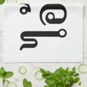 私は熱狂する!☆愛！タイ書スクリプトでのBA ☆ キッチンタオル (折り畳み)