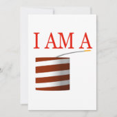 私は爆竹です 招待状 (正面)