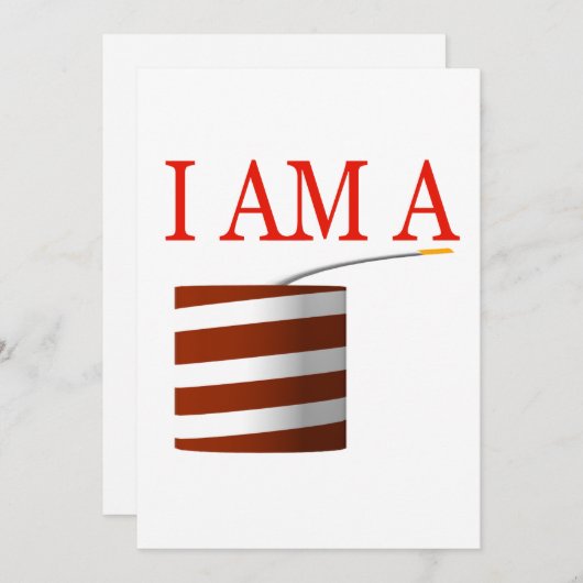 私は爆竹です 招待状 (正面/裏面)