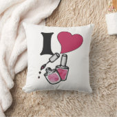 私は爪、 ネイルの磨き クッション (ブランケット)