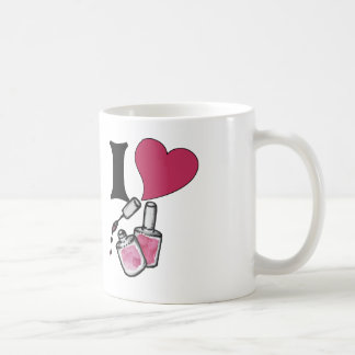 私は爪、 ネイルの磨き コーヒーマグカップ