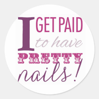私は爪、 ネイル封筒用シールを持つためにかわいらし支払われる ラウンドシール