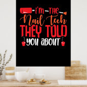 私は爪、 ネイル技術 ポスター (キッチン)