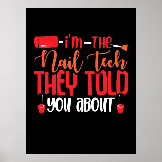 私は爪、 ネイル技術 ポスター (正面)