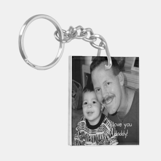 私は父の日お父さんの愛します キーホルダー (正面左)