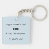 私は父の日お父さんの愛します キーホルダー (裏面)