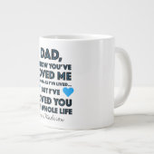 私は父の日まで、あなたを愛してきた ジャンボコーヒーマグカップ (正面右)