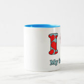 私は父を愛している ツートーンマグカップ (中央)