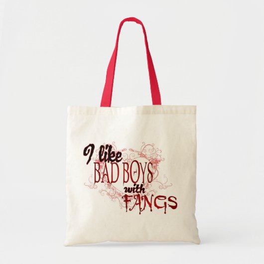 私は牙を持つBadboysを好みます トートバッグ (正面)