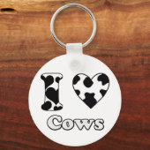 私は牛が大好き キーホルダー (正面)