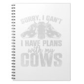 私は牛と計画を持つことができなくてごめんなさい。パーフェクトド ノートブック (正面)