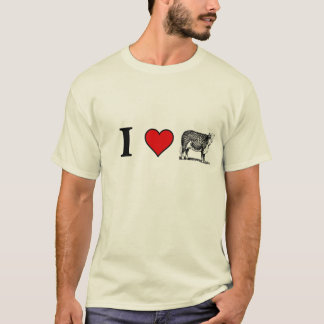 私は牛のあらゆる部分を愛します Tシャツ