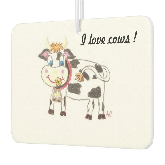 私は牛のハート車カスタムの空気フレッシュナーが大好き カーエアーフレッシュナー (左)