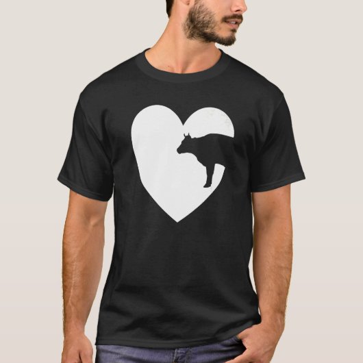 私は牛の愛農家牛のバレンティンデイco tシャツ (正面)