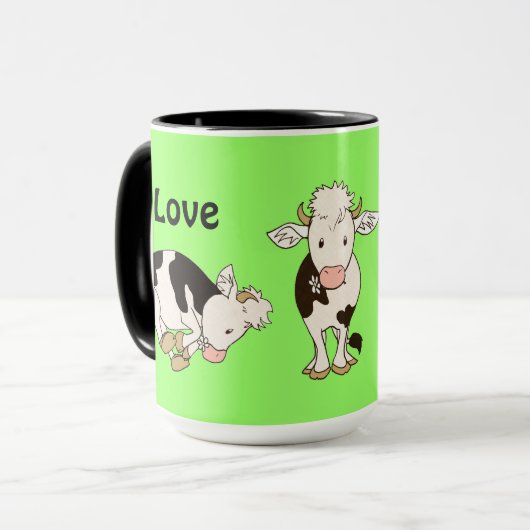 私は牛を愛します マグカップ (正面左)
