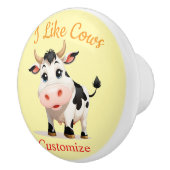 私は牛アートThunder_Cove セラミックノブ (右)