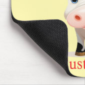 私は牛アートThunder_Cove マウスパッド (コーナー)