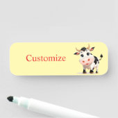 私は牛アートThunder_Cove 名札 (インサイチュ)