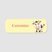 私は牛アートThunder_Cove 名札 (正面)