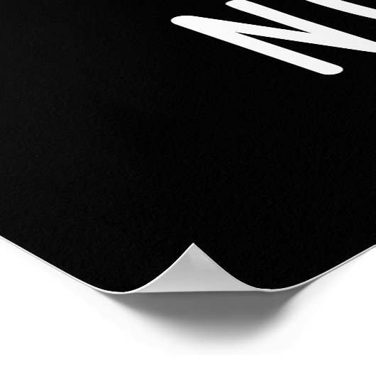 私は牛パンおもしろいダークBGを望まない ポスター (角)